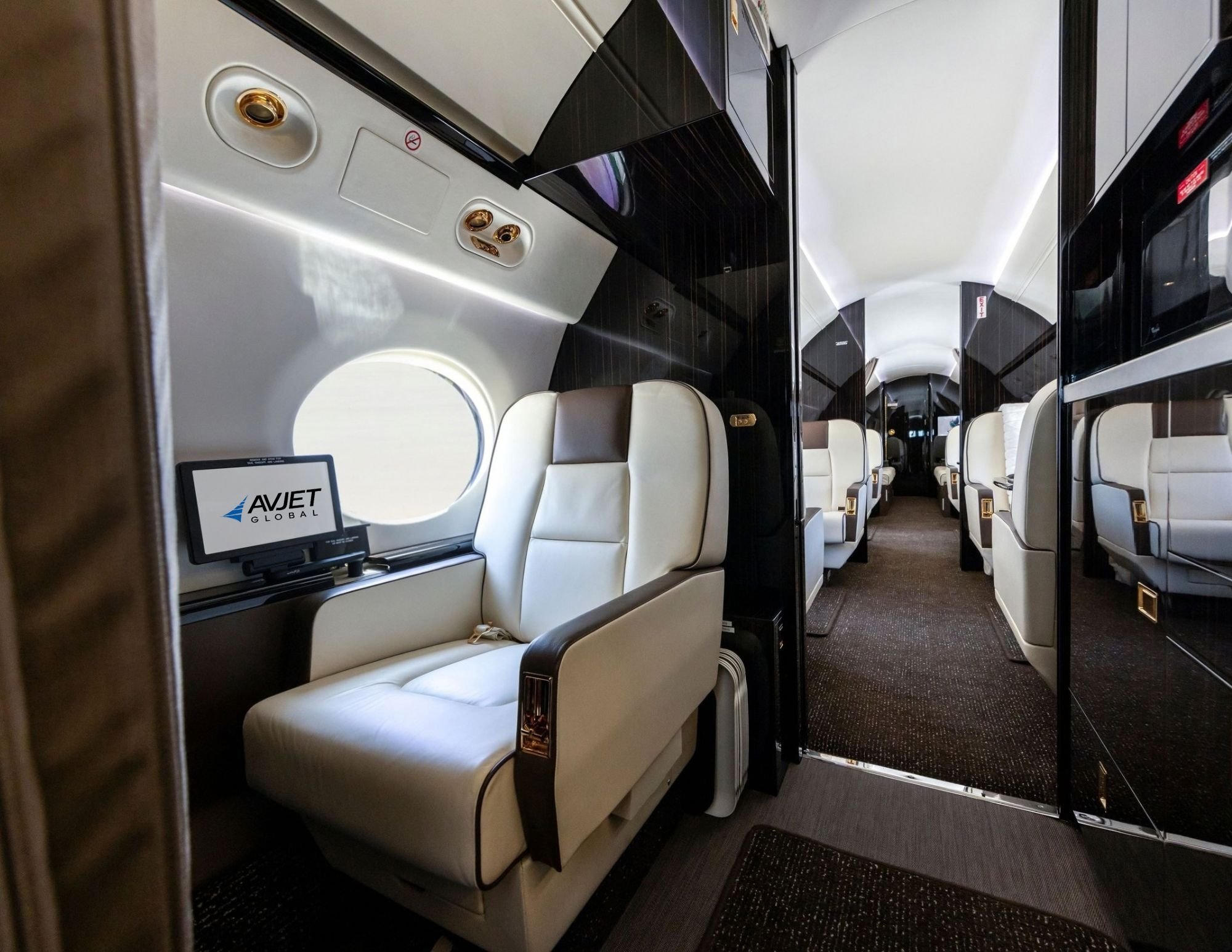 Crewrest seat of a 1999 Gulfstream GV