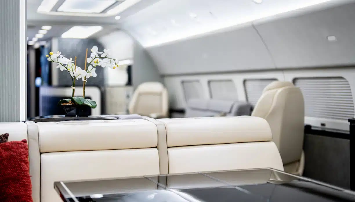 2010 BOEING BUSINESS JET_Internal Bench Seats and Tables.jpg