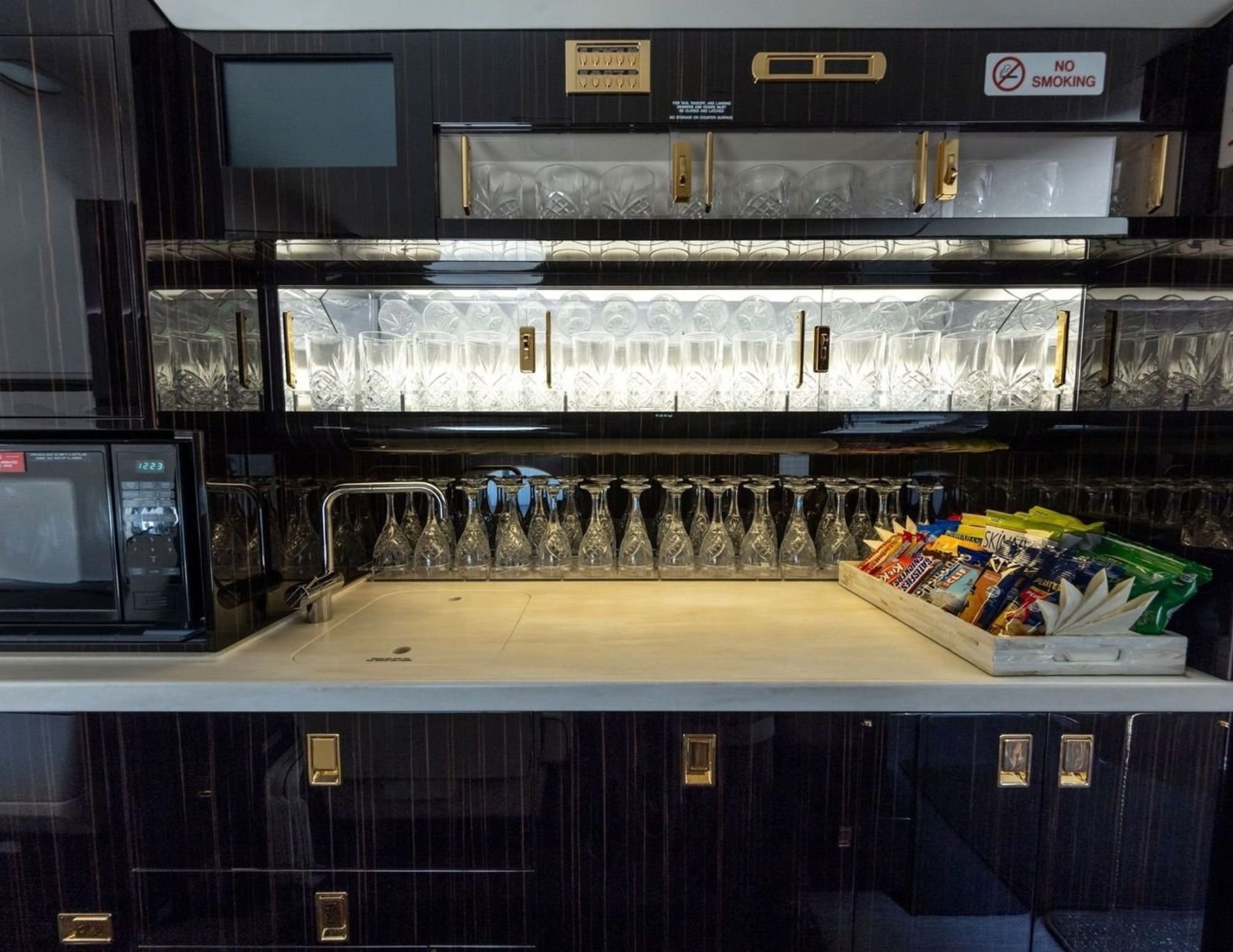Forward galley of a 1999 Gulfstream GV