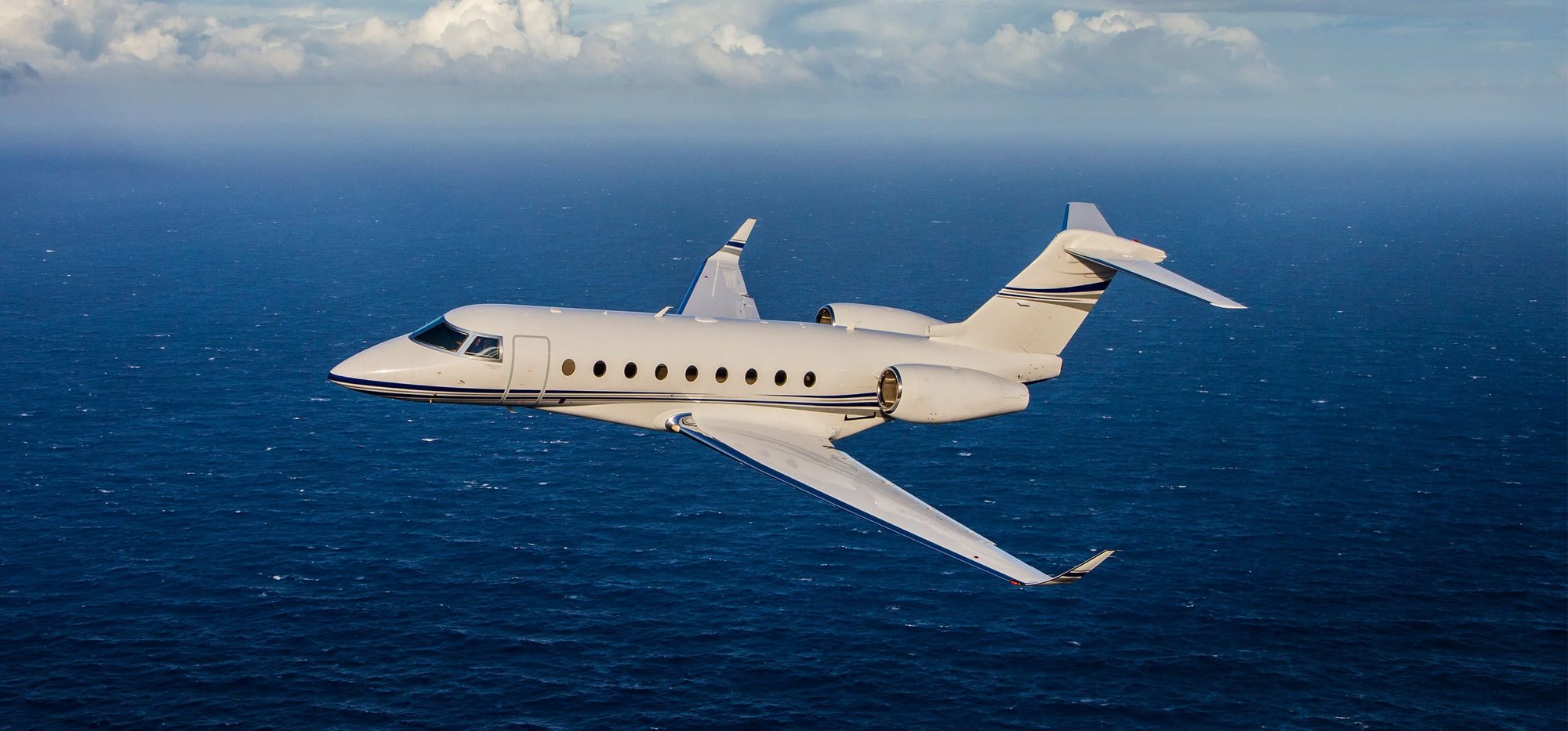 Aircraft flying above water