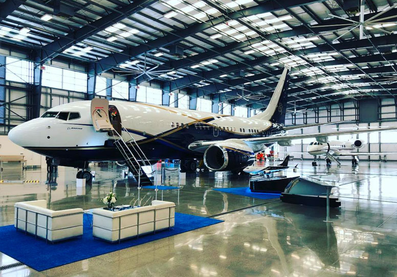 Stunning Boeing Business Jet Visits Avjet Global